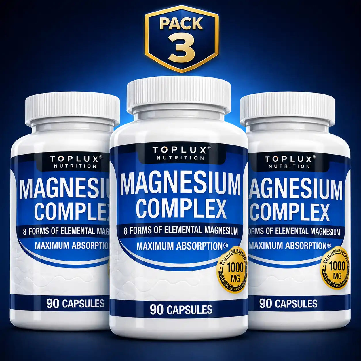 PACK 3 MAGNESIUM COMPLEX 90 CAPSULAS