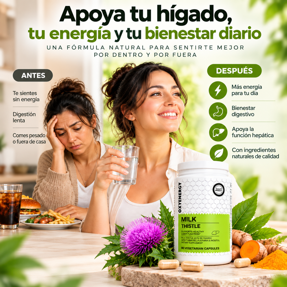 Milk Thistle – Bienestar que Comienza Desde Adentro | 90 Cápsulas