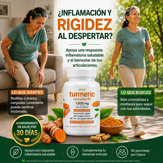 Cúrcuma Curcumina 95% |Apoyo diario frente a la sensación de inflamación y rigidez